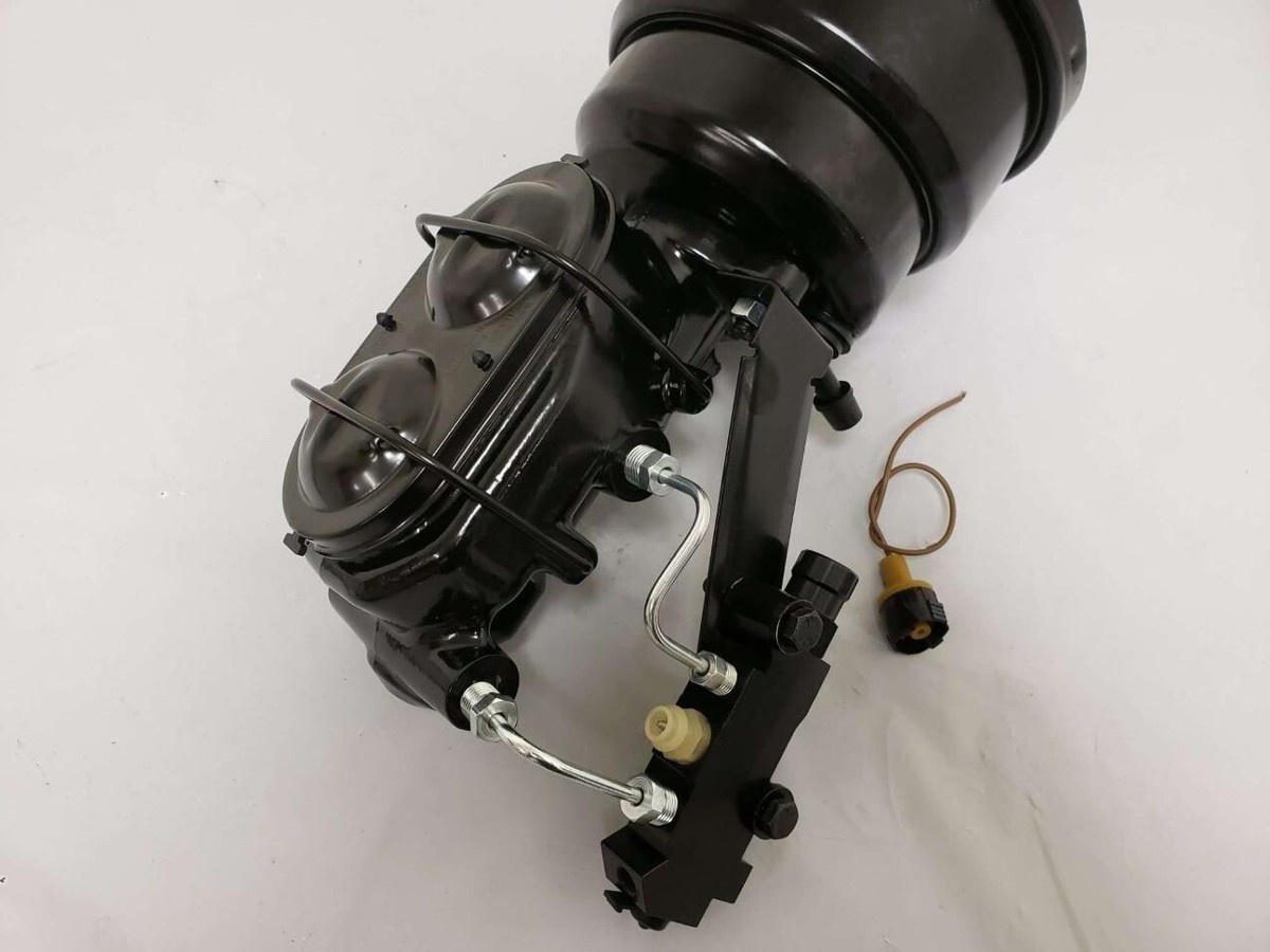 8" Dual Black Power Brake Booster & Master Cylinder Kit For 1958-1970 Chevy Cars – Disc/Drum