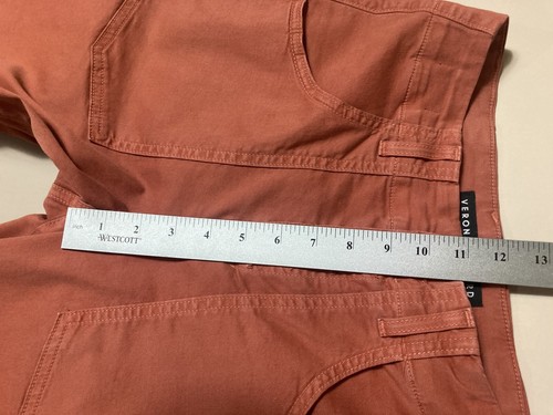 Veronica Beard Arya 278 $ kurze Jeans gerades Bein Größe 26/2 terrakotta hoher Bund 21 - Bild 16 von 21