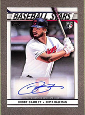 2020 Topps #BSA-BB Bobby Bradley Baseball Stars Rookie RC Auto - Cleveland 
