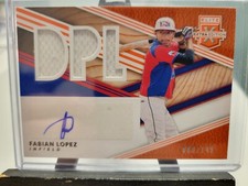 Fabian Lopez DPL Patch Orange 60/149 2020 Panini Elite Extra Edition Auto
