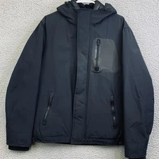 American Eagle Outfitters Puffer Jacket Coat Black Men Sz M Technical Outerwear