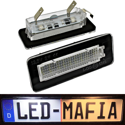 2x passend für Smart W450 W451 Fortwo Cabrio LED Kennzeichenbeleuchtung Module 