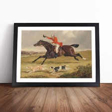 Fox Hunting Vol.1 By John Frederick Herring Framed Canvas Wall Art Print Picture