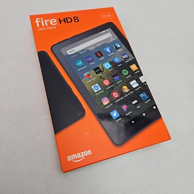 Amazon Fire HD 8 10th Gen 8'' 32GB Tablet with Alexa Black w/ Special offers ads