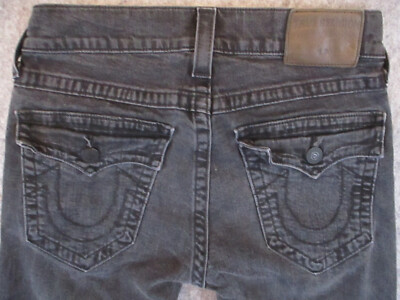 TRUE RELIGION RICKY オールブラック ストレッチ デニム 30 TRUE RELIGION RICKY オールブラック ストレッチ デニム 30