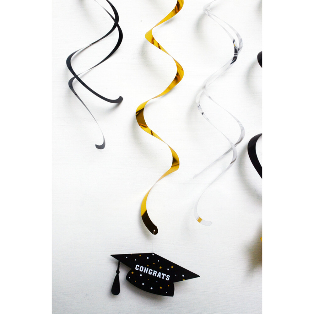 12 Pcs 12pcs Class of 2022 Hanging Swirls Grad Graduation Decorations