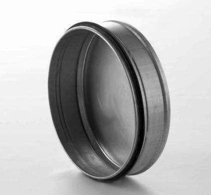 Tappo in lamiera di acciaio zincata con guarnizione di tenuta. Chiusura (P0d)