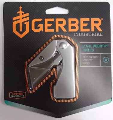 GERBER EAB POCKET KNIFE FOLDING UTILITY KNIFE POCKET CLIP FAST SHIP 9368382