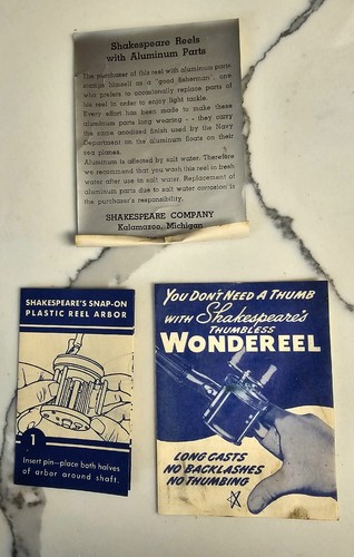 Vintage Shakespeare Wondereel 1920 FK in scatola originale con istruzioni - Foto 5 di 21
