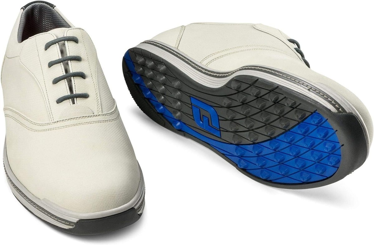Footjoy Contour Series Men\'s Spike Less Golf Shoes Sneakers (54040) Ivory Sz 9W FootJoy Contour Casual Golf Shoes White - Carl main image 4