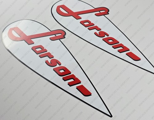LARSON BOAT DECALS STICKERS Set of 2 14.5" LONG - Picture 4 of 6