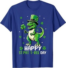 Happy St Pat T Rex Day Dino Saurus St Patricks Day Unisex T-Shirt