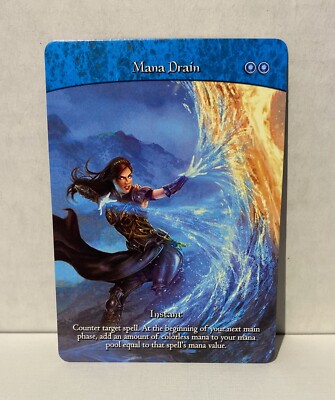 Mana Drain #5 - Premium Quality Altered Full Art Custom Card