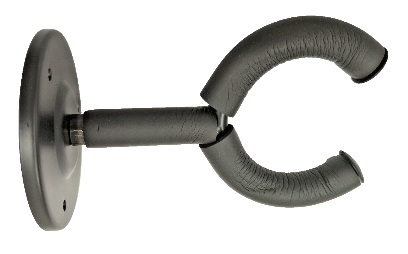 Supporto Chitarra Parete Muro Acciaio Pad Manico Morbido Gomma Antigraffio New