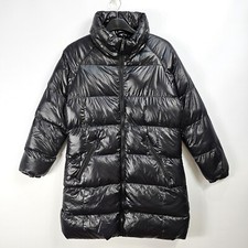 Brave Soul Women Puffer Jacket Rio Longline Black - Uk 12 - New