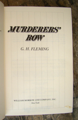 Murderers' Row ~1985 HC~ Fleming 1927 New York Yankees NY NYC