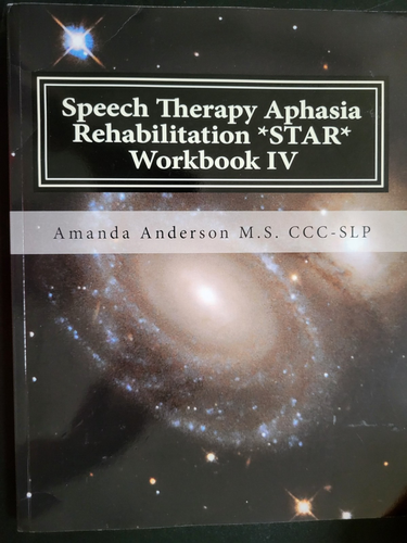 Speech Therapy Aphasia Rehabilitation *STAR* Workbook IV by Amanda Anderson - 第 1/3 張圖片