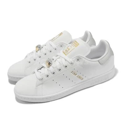 adidas Originals Stan Smith W White Silver Gold Women Classic Casual Shoe HQ4243 - Photo 1/4