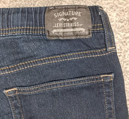 Lot of 3 Levis Jeans Boys 16 Blue Denim Straight Elastic Waist Stretch Pants - Picture 13 of 14