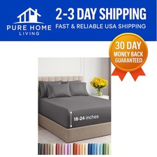 Soft Microfiber 6 Piece Extra Deep Queen Sheets - Breathable Cooling Elegance