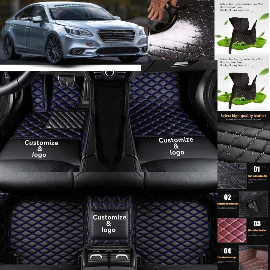 For Subaru Legacy Car Floor Mats Custom Waterproof Auto Liners Carpets Foto 4 de 4