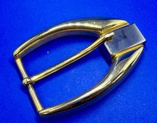 Single Prong Retro Style Two Tone Vintage Buckle To Fit Your 1.25" Belt