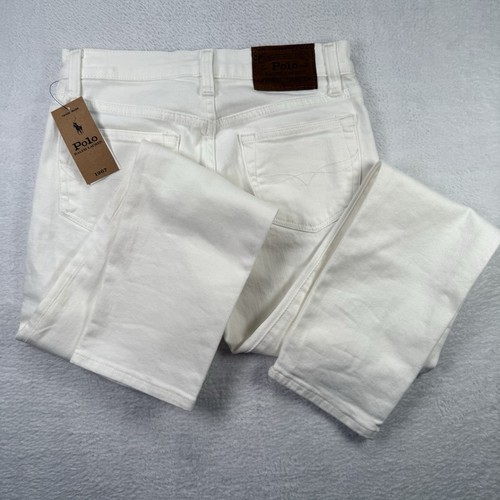 NEW Polo Ralph Lauren Boy's The Sullivan Slim White Semi Stretch Jeans Size 14