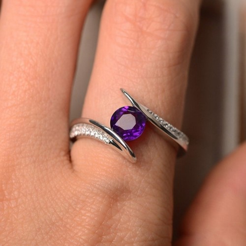 Rose Gold Engagement Rings In Engagement Rings | Purple - Foto 14