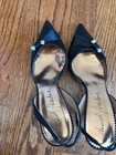 Daniel Barbara black satin slingback pumps sz 6.5 — photo 7