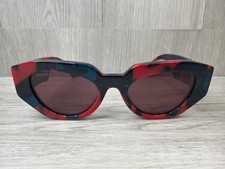 Gucci GG1421S 003 Cat-Eye Geometric Sunglasses (A1D032479)
