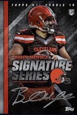 BAKER MAYFIELD 2018 TOPPS SIGNATURE SERIES 889cc SUPER RARE DIGITAL NFL Collect