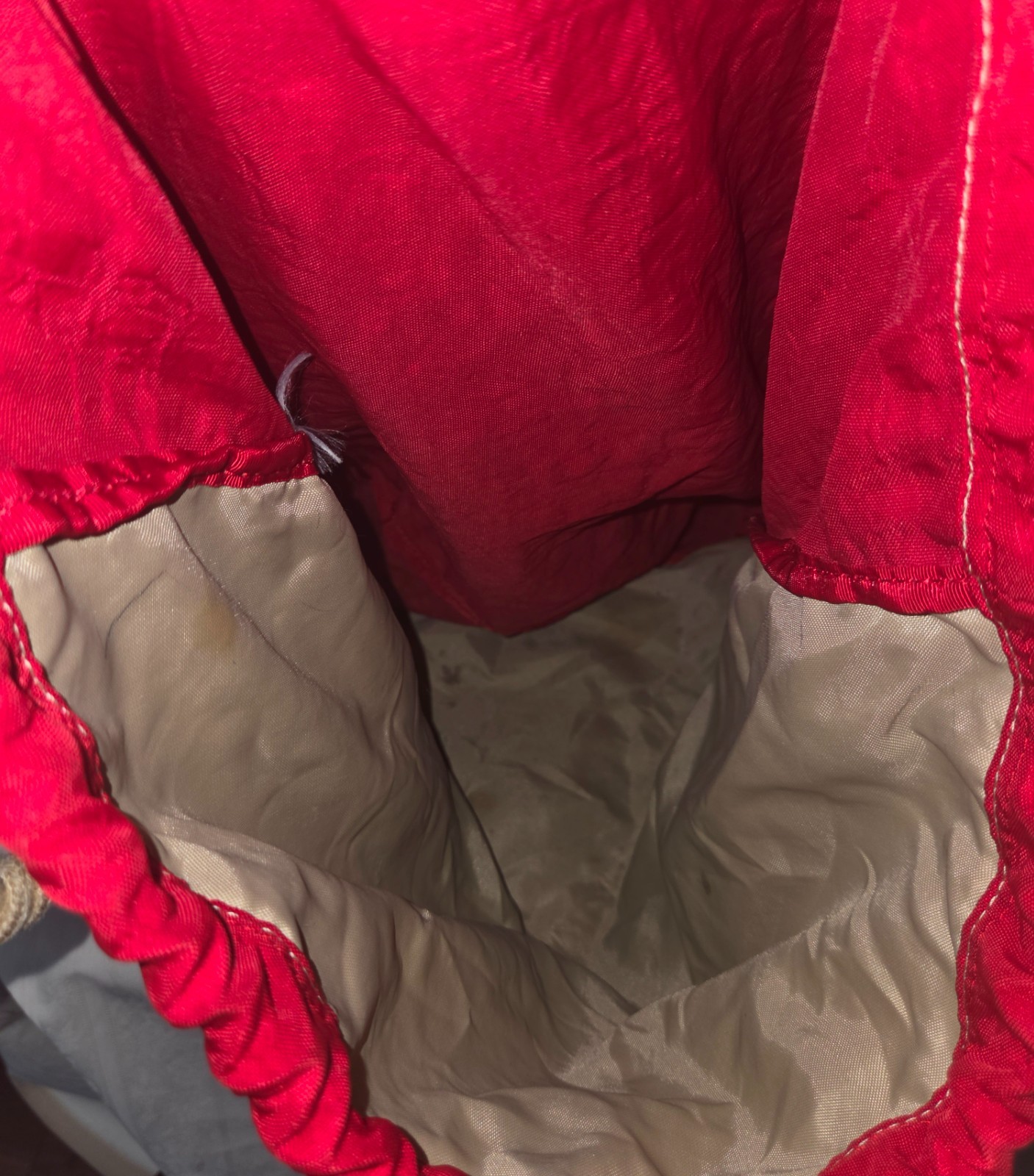 KIPLING Red Backpack with Drawstring NO MONKEY - image 9