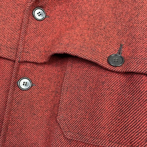 Vintage Bemidji Woolen Mills Wool Hunting Field Jac Shacket Shirt Jacket Men Red - Picture 5 of 12