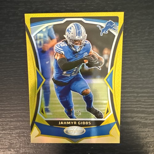 2024 Panini Certified #49 Jahmyr Gibbs Gold #22/25 - Picture 3 of 4