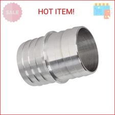 ICT Billet 1-1/2" to 1-1/2" Inch Hose Barb Splice Coupler Repair Mend Fitting Ad