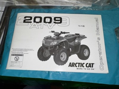 Arctic Cat 2009 ATV Y-12 Owners Manual OEM Original Guide Book Only