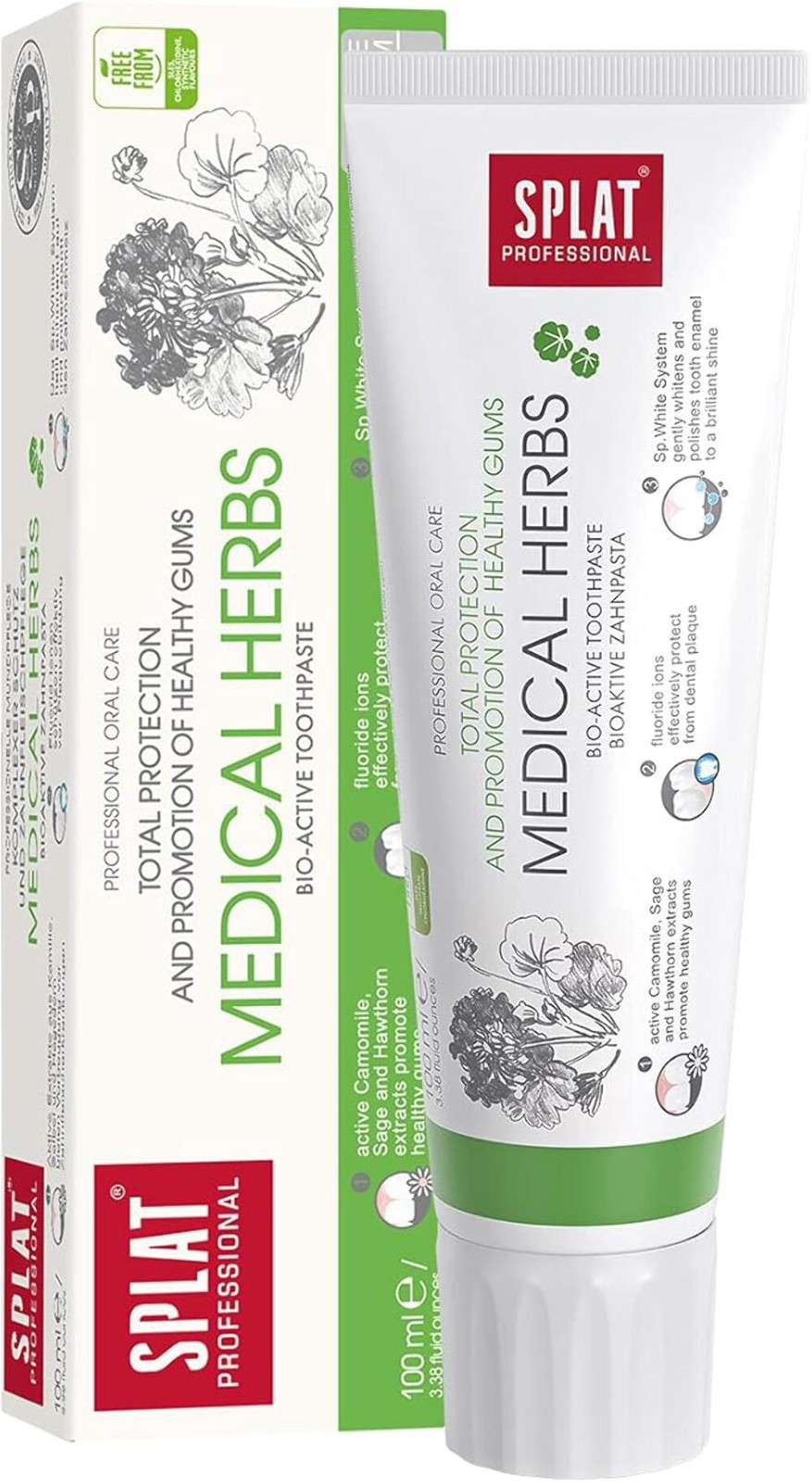 SPLAT Professional Herbal Toothpaste - Sage & Chamomile - 100ml