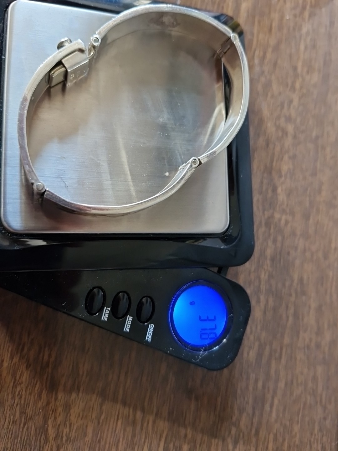 4 section abalone in lay solid bracelet  8" 9mm 3… - image 9