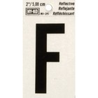 Hy-Ko Vinyl 2 In. Reflective Adhesive Letter, F RV-25/F Pack of 10 Hy-Ko RV-25/F
