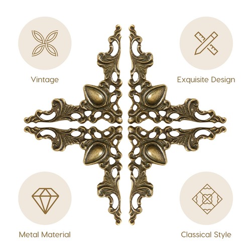 24 Pcs Scrapbook Corner Protector Metal Corner Protector Album Decorative Cover - Picture 2 of 9