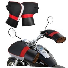 Motorcycle Plush Handlebar Gloves Muffs Winter Waterproof Thermal ATV Style B