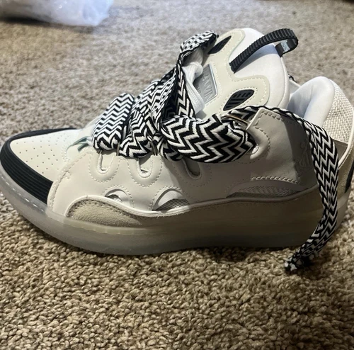 Black And White Lanvin Curb Size 9.5 Mens