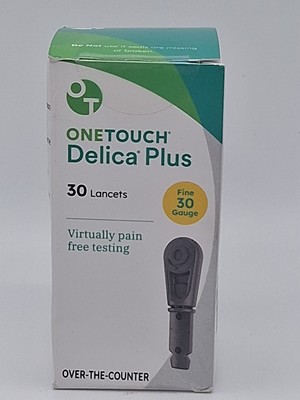 OneTouch Delica Plus, Fine 30 Gauge Test Lancets, 30 count