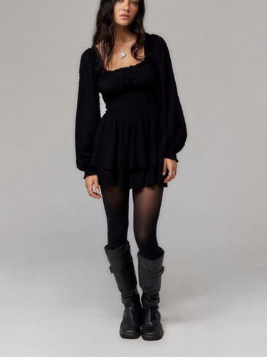 Urban Outfitters kimichi blue playsuit Black Size M Rosie Boho - Picture 1 of 15