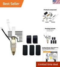 Ceramic Hotend Kit for 3D Printer Nozzle Heat Sink Extra Brushes Silicone Cover