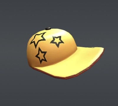 Robl0x Sparkling Starslide Hat Gold Star Skater Celebrity Series 6