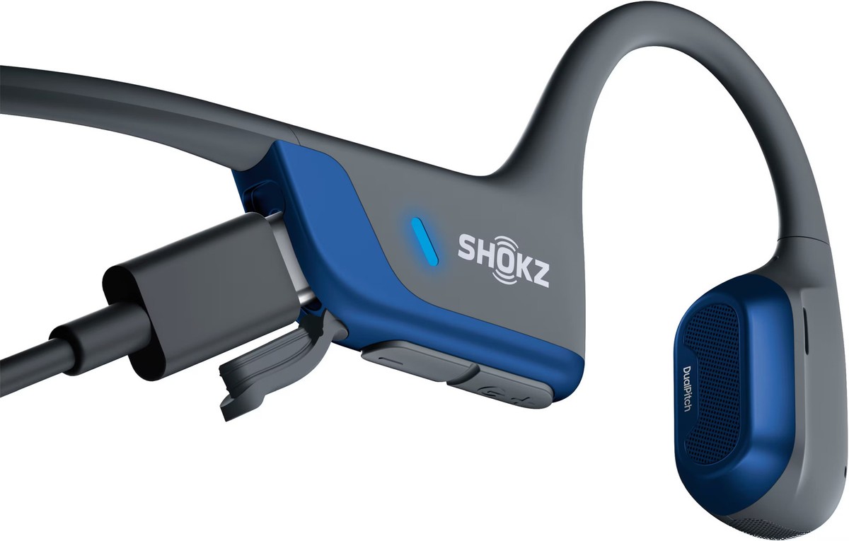 Shokz (ショックス) OpenRun Pro / Blue Shokz - OpenRun Pro 2 Bone Conduction Open-Ear Sports