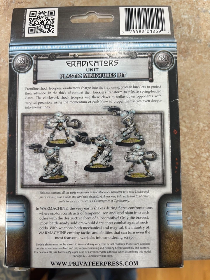 WARMACHINE CONVERGENCE of CYRISS Eradicators Units x5 models CoC New in Box - Image 2 of 2