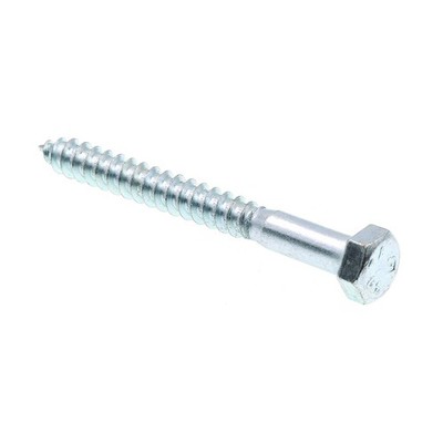 50 PCS 9055705 Hex Lag Screws 5/16'' x 3'' A307 Grade A Zinc Plated Steel Fast