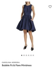 Carolina Herrera Women's Bubble Dress Long Sleeves Size 16